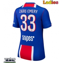 Paris Saint-Germain Warren Zaire-Emery #33 Replica Home Shirt Ladies 2026-27 Short Sleeve